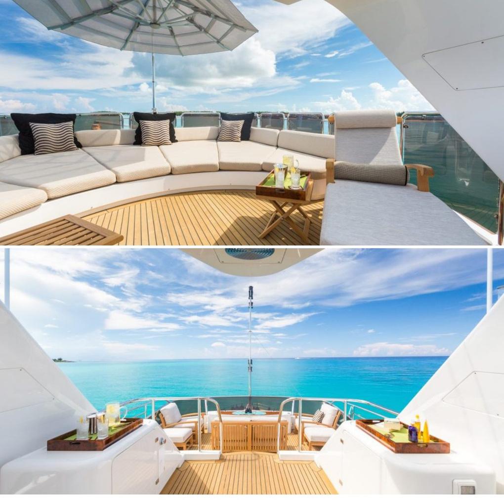 110ft yacht outside view
